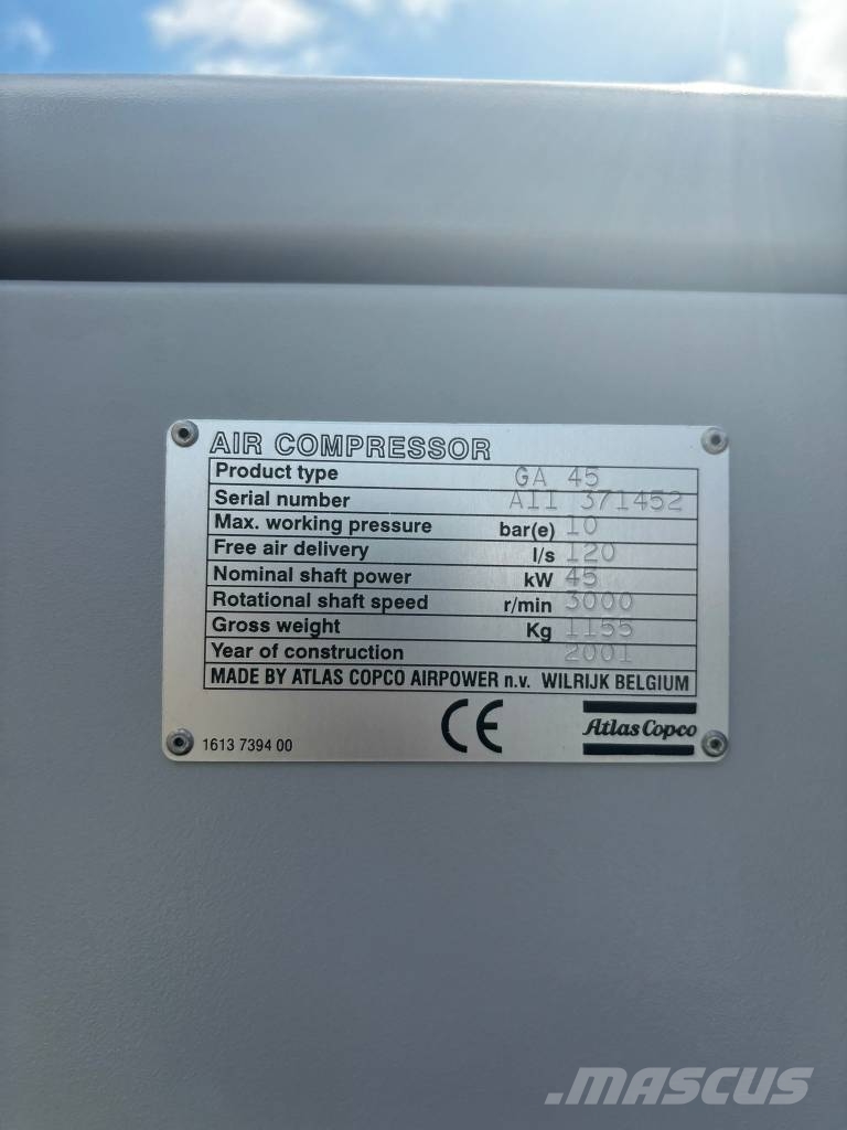 Atlas Copco GA 45 FF Compressor, Kompressor Kompressoren