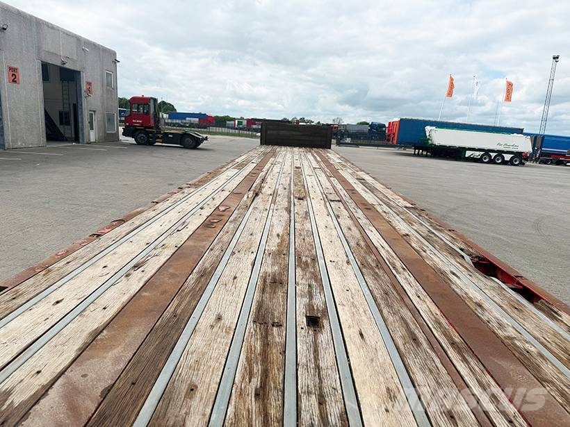 Kel-Berg 3 axle Flatbed / Flachbettauflieger Bortinių sunkvežimių priekabos su nuleidžiamais bortais