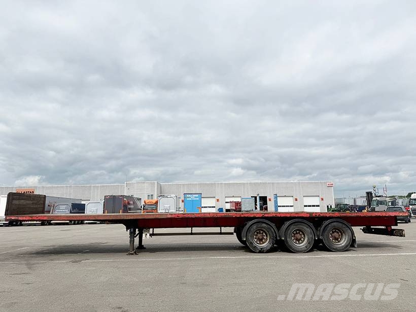 Kel-Berg 3 axle Flatbed / Flachbettauflieger Bortinių sunkvežimių priekabos su nuleidžiamais bortais