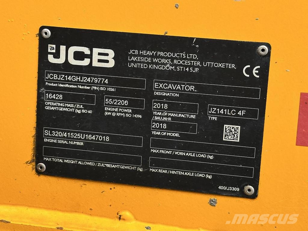 JCB JZ141LC Спеціальні екскаватори