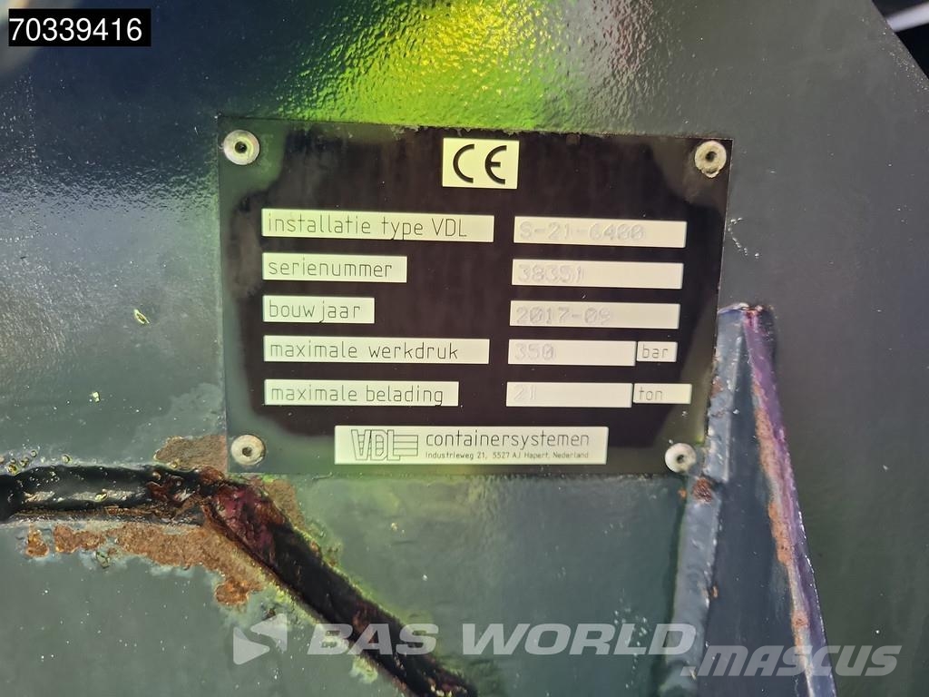 MAN TGS 26.460 6X2 6x2*4 VDL 21t Hook Retarder Manual Vrachtwagen met containersysteem