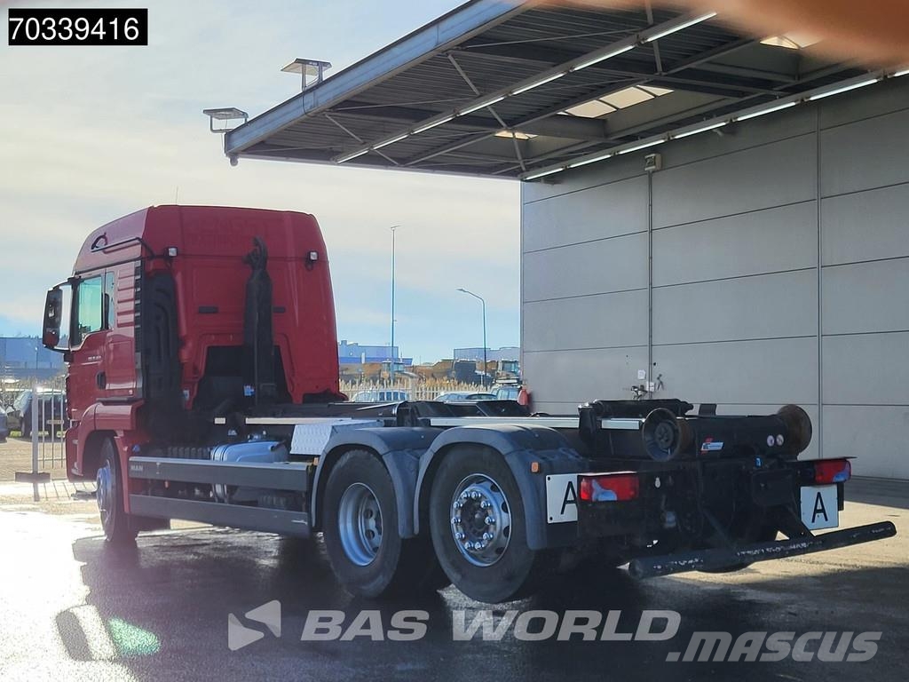 MAN TGS 26.460 6X2 6x2*4 VDL 21t Hook Retarder Manual Vrachtwagen met containersysteem