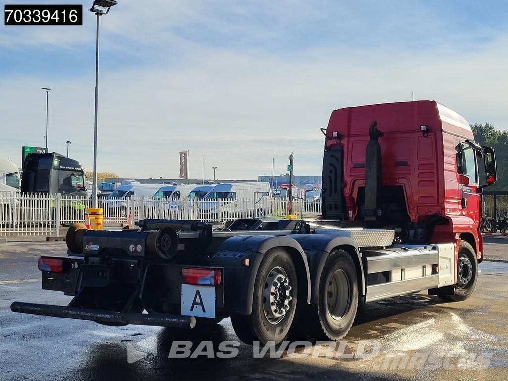 MAN TGS 26.460 6X2 6x2*4 VDL 21t Hook Retarder Manual Vrachtwagen met containersysteem