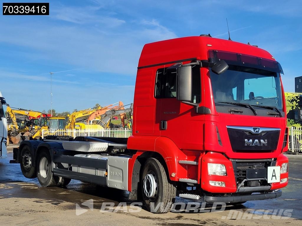 MAN TGS 26.460 6X2 6x2*4 VDL 21t Hook Retarder Manual Vrachtwagen met containersysteem