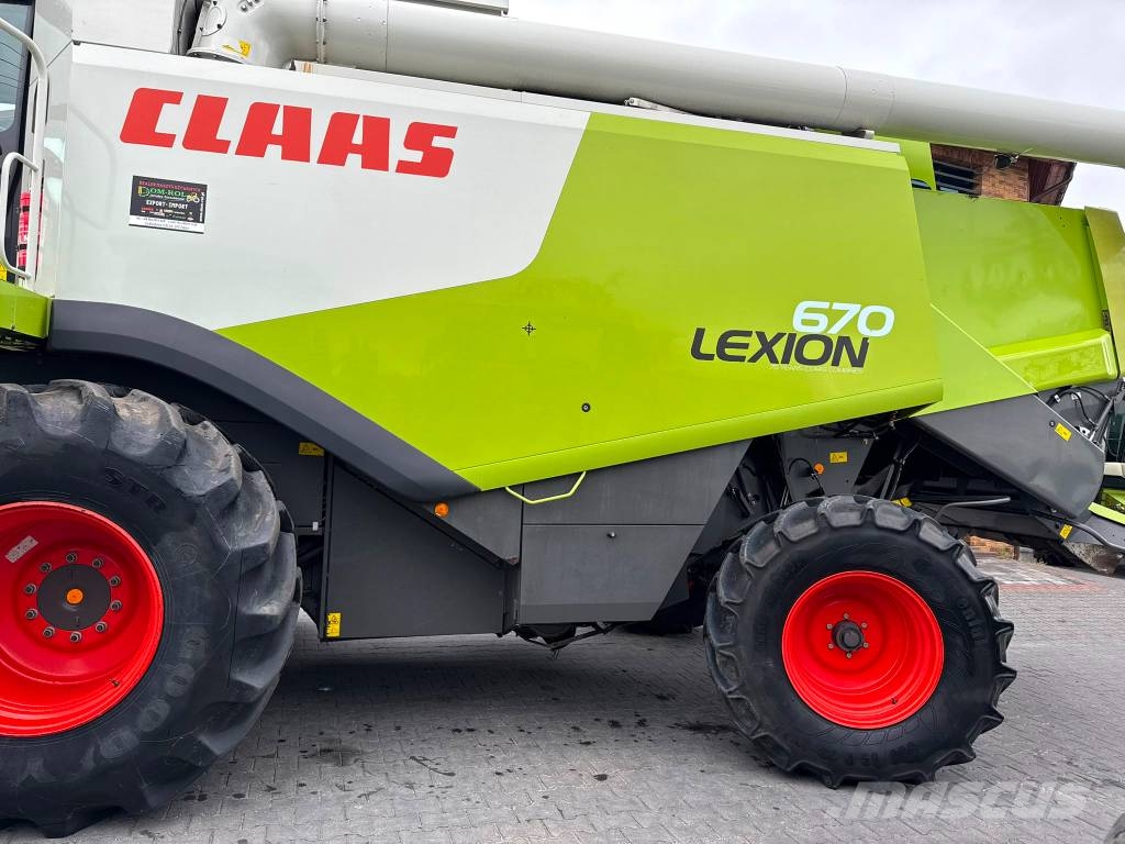 CLAAS Lexion 670 Θεριζοαλωνιστικές μηχανές