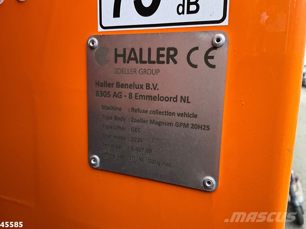 DAF FAG XD 340 Euro 6 Geesink 20m³ Welvaarts weighing Komunalni tovornjaki