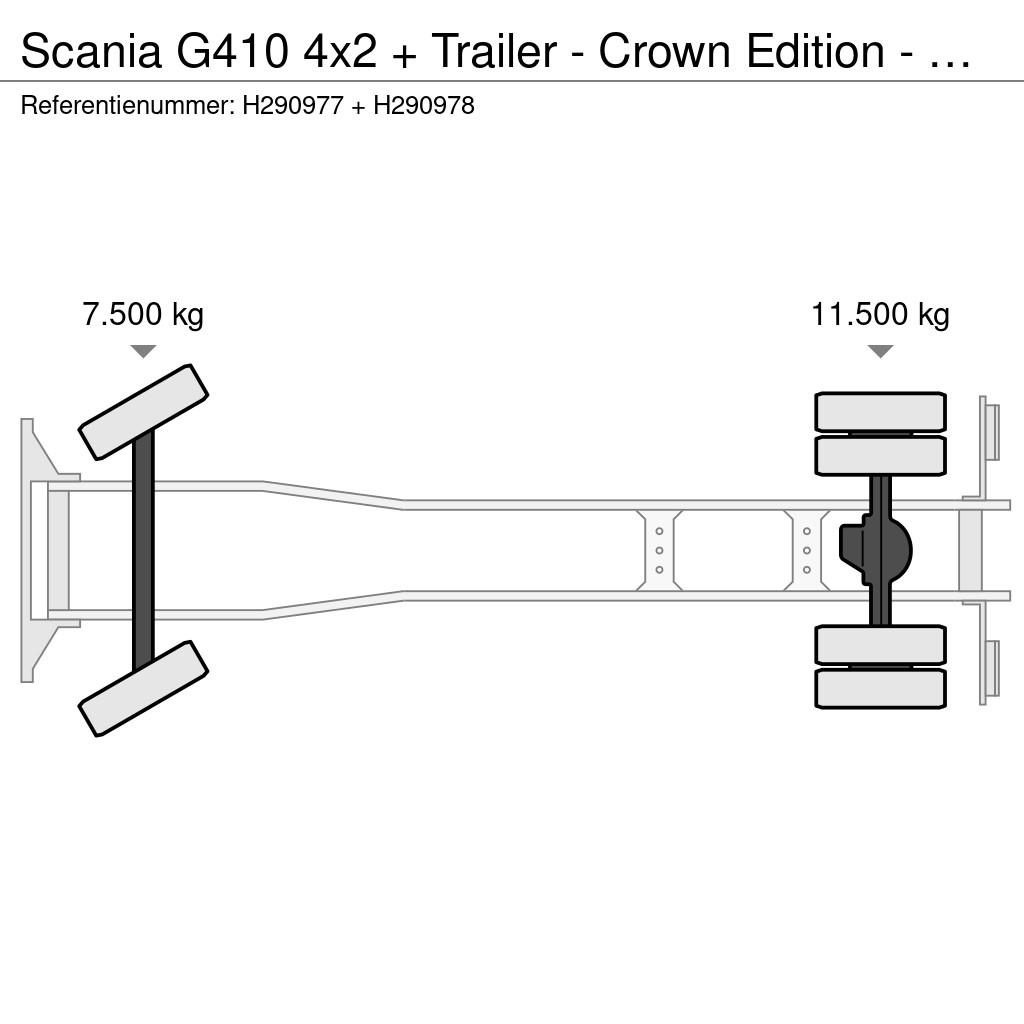 Scania G410 4x2 + Trailer - Crown Edition - Retarder Pritsche & Plane