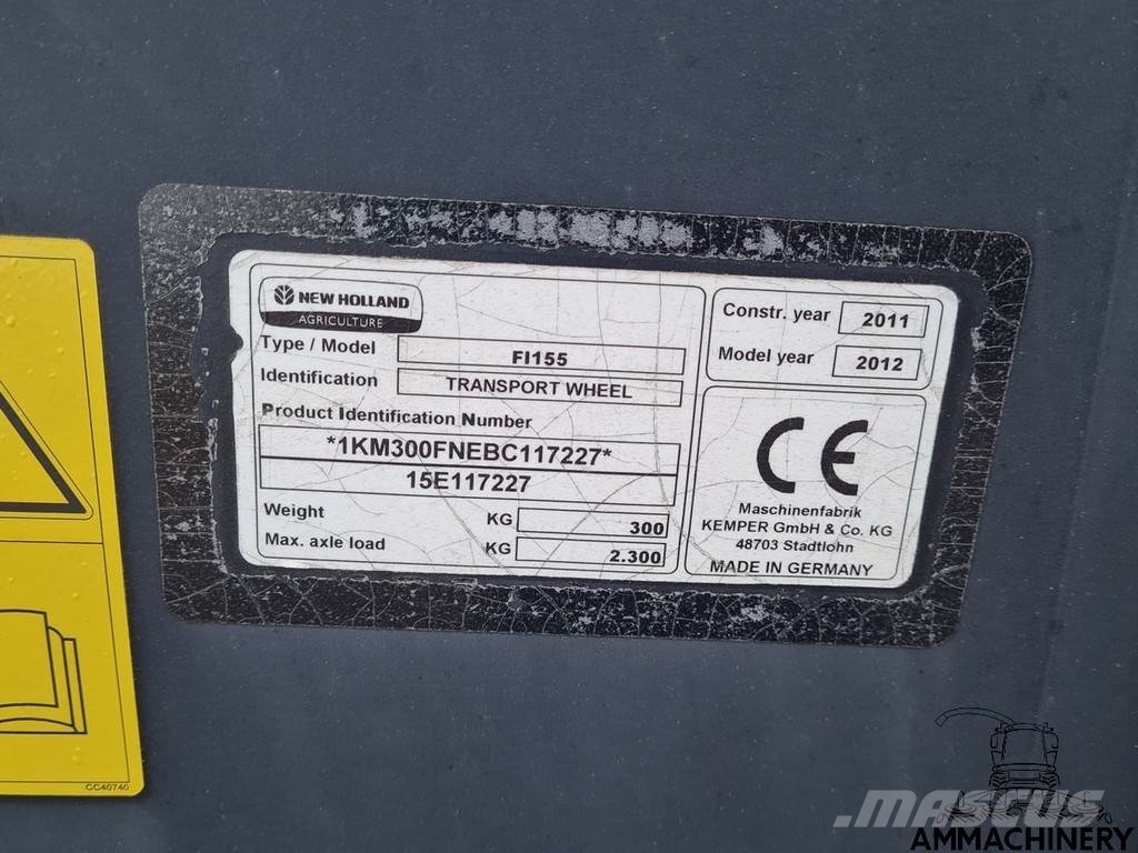 New Holland 750SFI support wheel Leikkuupöydät