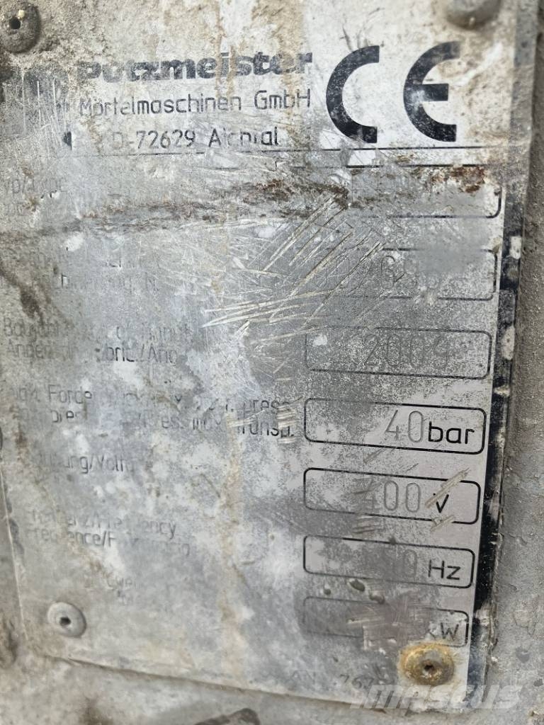 Putzmeister P13SEHMR U340H Pleisterpomp