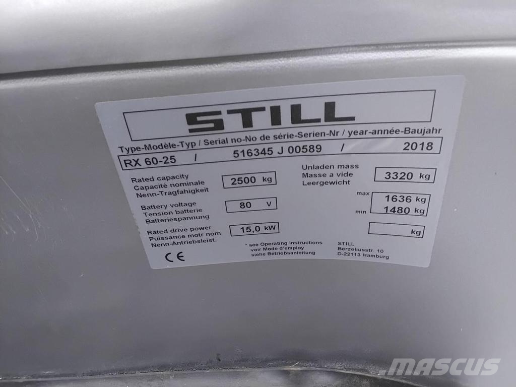 Still RX60-25 Električni viljuškari
