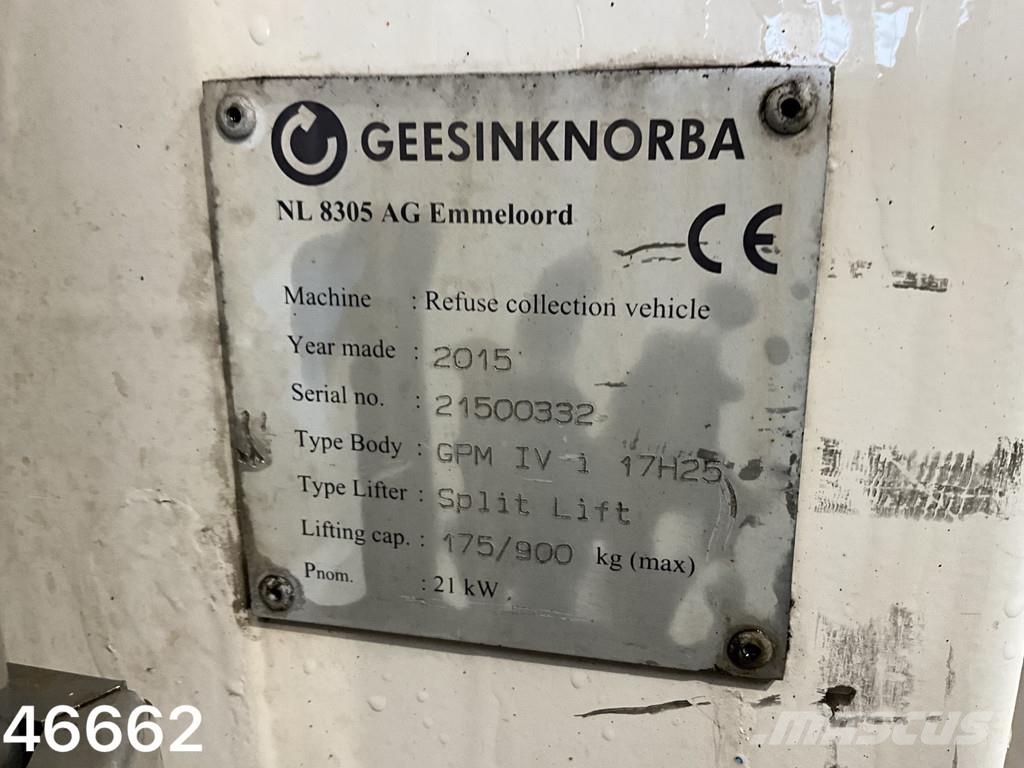 DAF FAG CF 290 Euro 6 Geesink 17m³ Kamioni za otpad