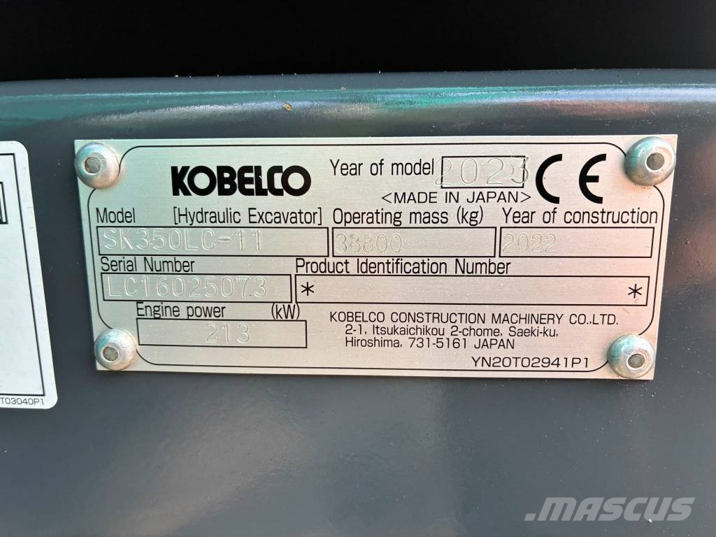Kobelco SK 350 LC-11 MYYTY! Rupsgraafmachines