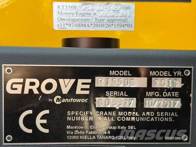 Grove RT 550 E Raske maastiku tõstukid