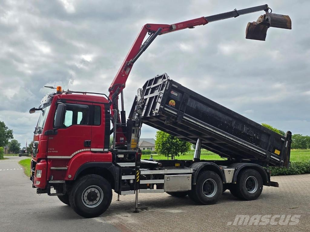 MAN TGS 33.400 6X6 BH WVT WS Z-crane/TIPPER!! EURO 6!! شاحنات قلابة