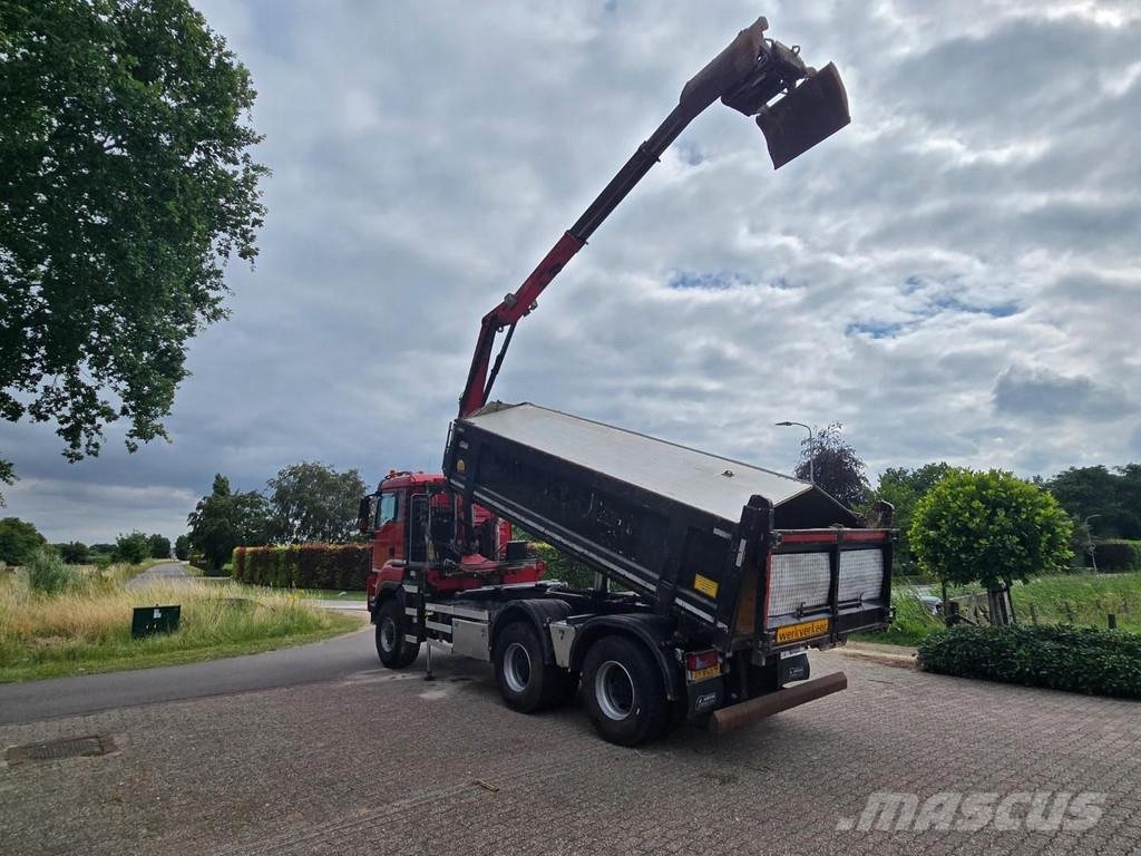MAN TGS 33.400 6X6 BH WVT WS Z-crane/TIPPER!! EURO 6!! شاحنات قلابة