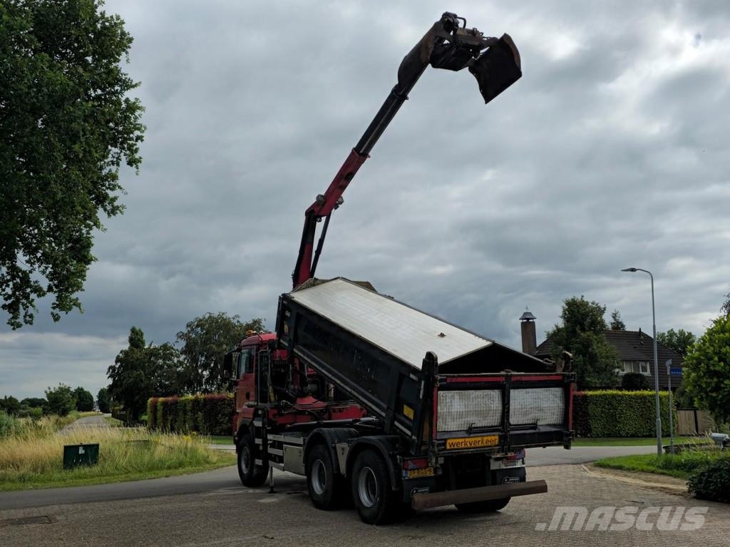 MAN TGS 33.400 6X6 BH WVT WS Z-crane/TIPPER!! EURO 6!! شاحنات قلابة