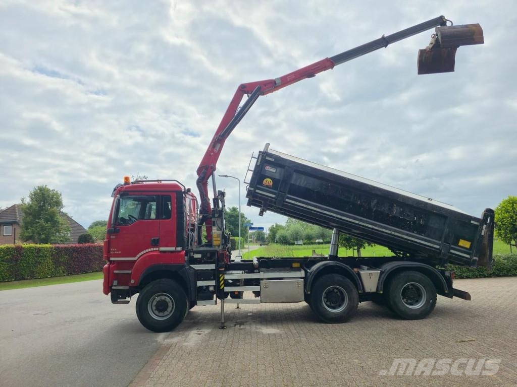 MAN TGS 33.400 6X6 BH WVT WS Z-crane/TIPPER!! EURO 6!! شاحنات قلابة