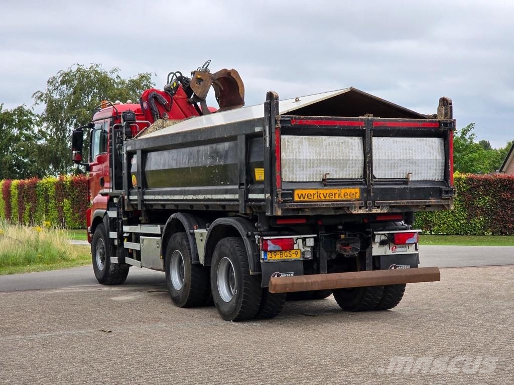 MAN TGS 33.400 6X6 BH WVT WS Z-crane/TIPPER!! EURO 6!! شاحنات قلابة