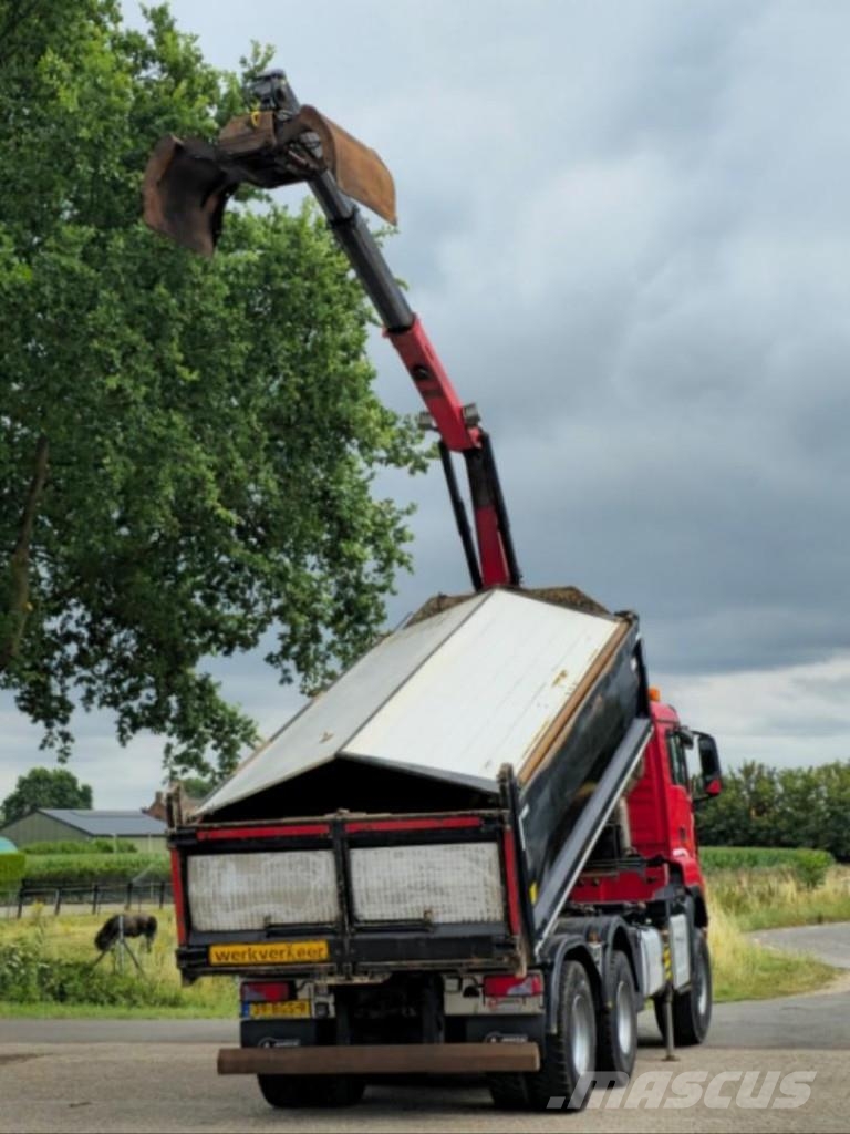 MAN TGS 33.400 6X6 BH WVT WS Z-crane/TIPPER!! EURO 6!! شاحنات قلابة