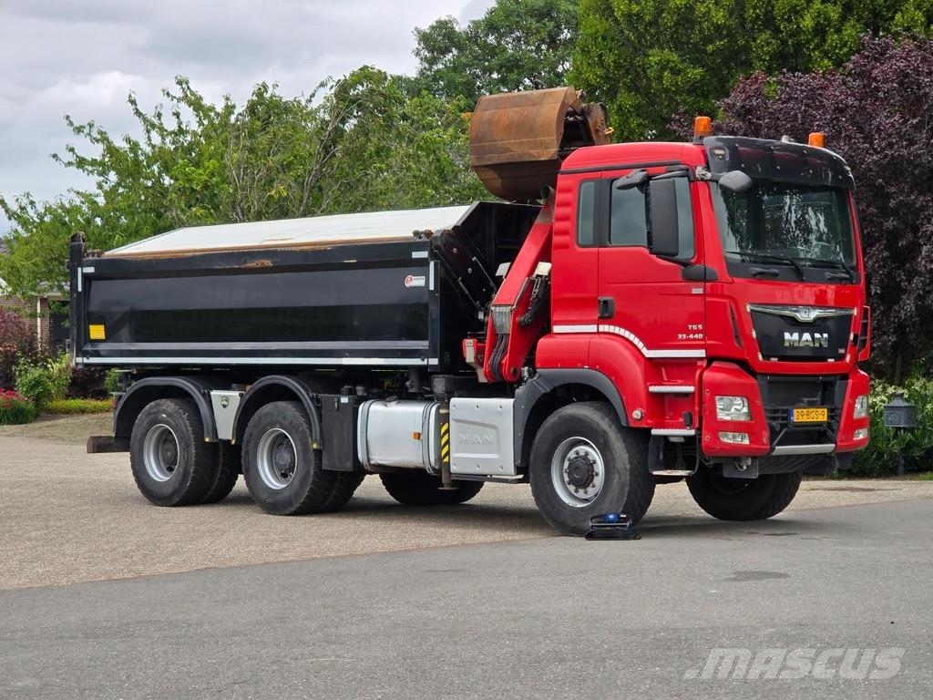 MAN TGS 33.400 6X6 BH WVT WS Z-crane/TIPPER!! EURO 6!! شاحنات قلابة