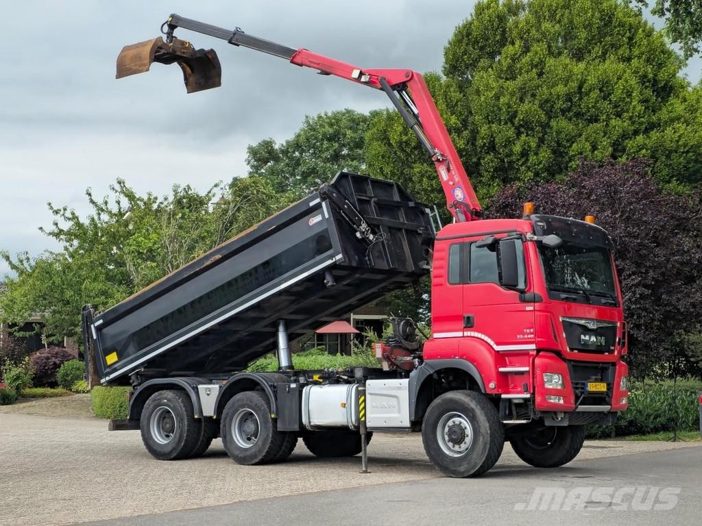 MAN TGS 33.400 6X6 BH WVT WS Z-crane/TIPPER!! EURO 6!! شاحنات قلابة