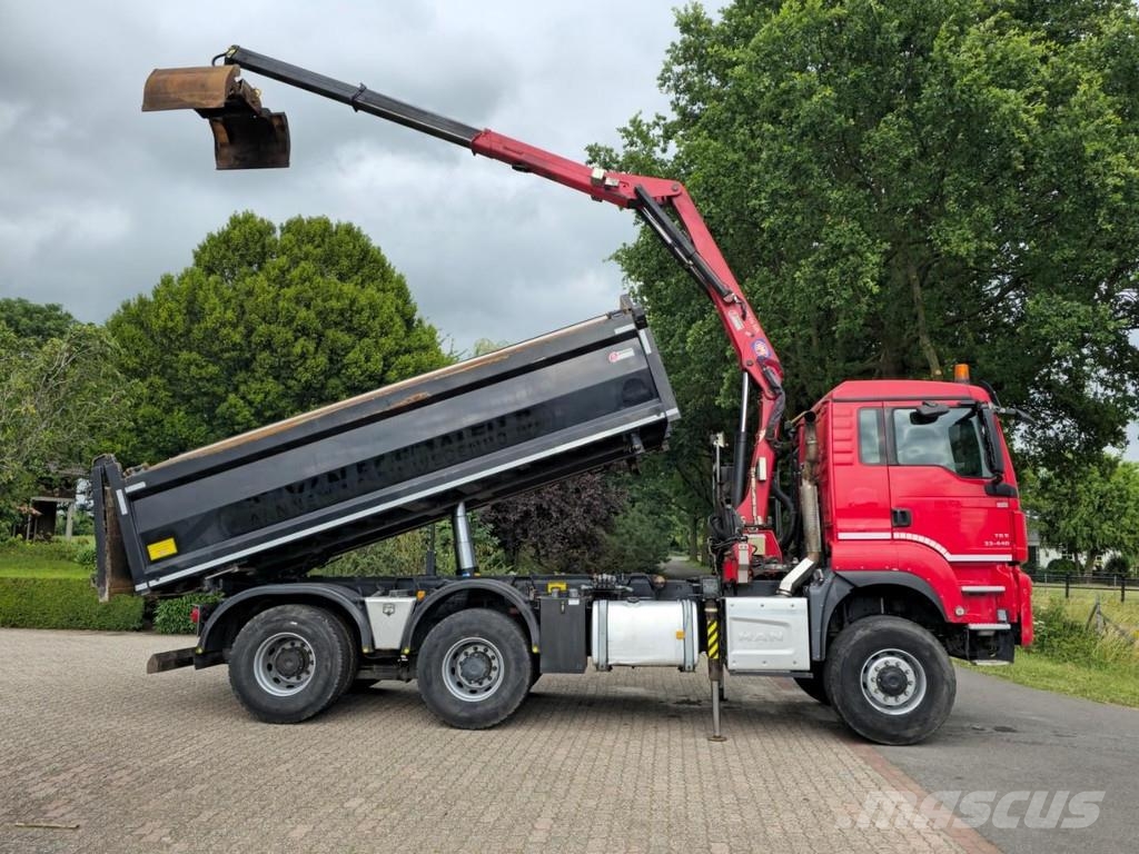 MAN TGS 33.400 6X6 BH WVT WS Z-crane/TIPPER!! EURO 6!! شاحنات قلابة