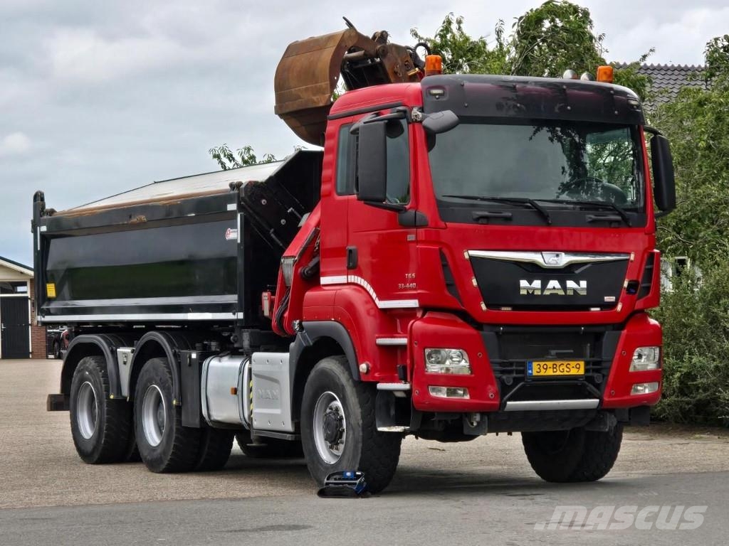 MAN TGS 33.400 6X6 BH WVT WS Z-crane/TIPPER!! EURO 6!! شاحنات قلابة