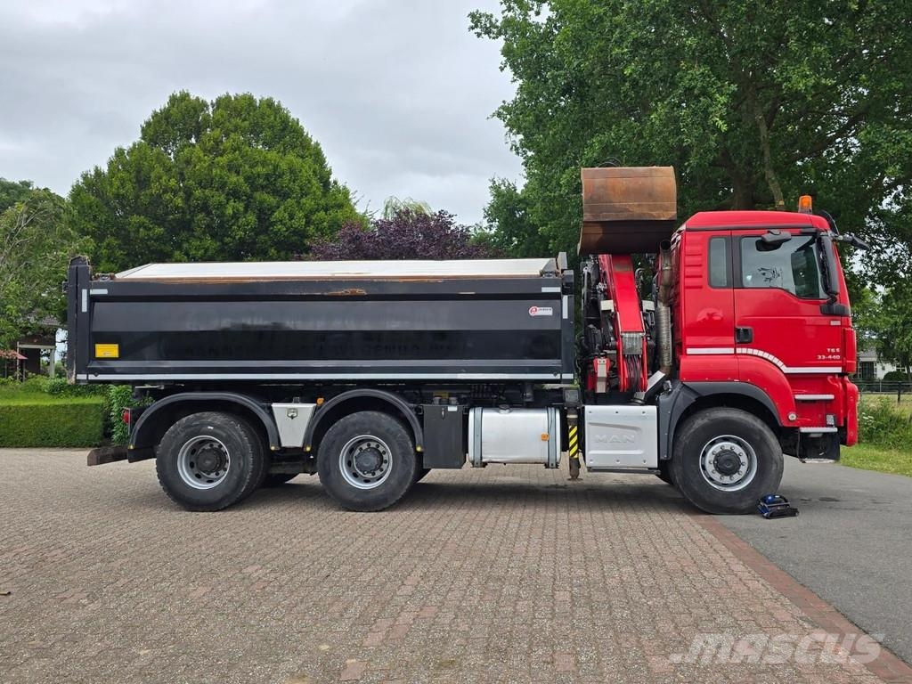 MAN TGS 33.400 6X6 BH WVT WS Z-crane/TIPPER!! EURO 6!! شاحنات قلابة