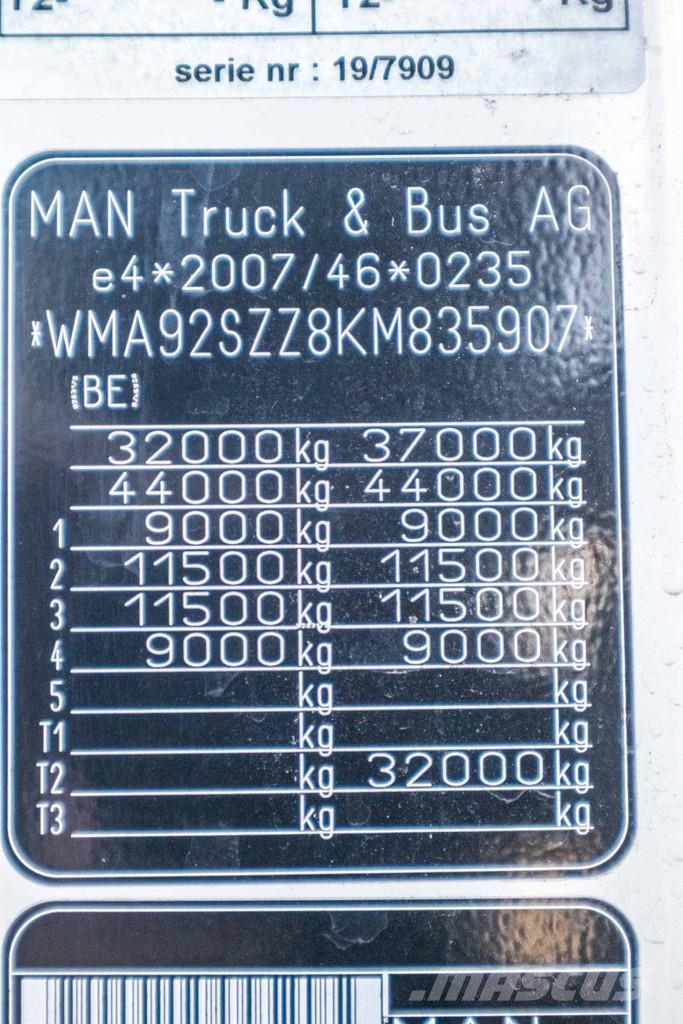 MAN TGS 35.420 BL-8X4-4 +HIAB 188 E-2 플랫베드/드롭사이드 트럭