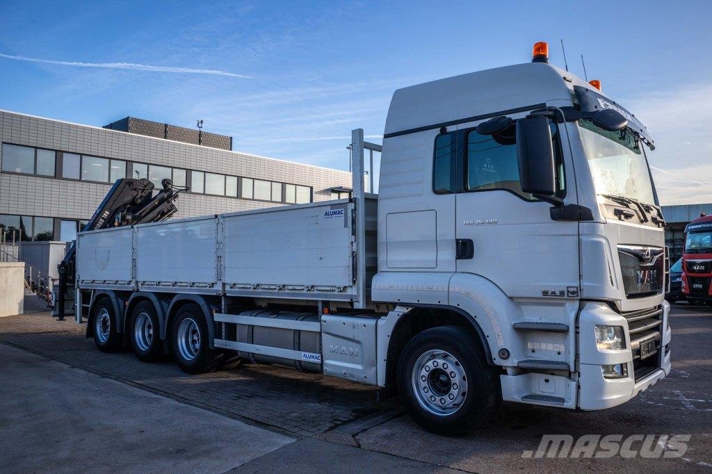 MAN TGS 35.420 BL-8X4-4 +HIAB 188 E-2 플랫베드/드롭사이드 트럭