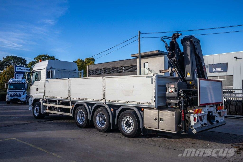 MAN TGS 35.420 BL-8X4-4 +HIAB 188 E-2 플랫베드/드롭사이드 트럭