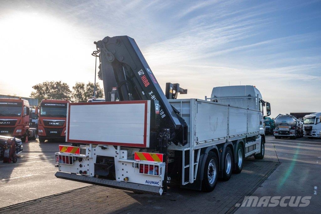 MAN TGS 35.420 BL-8X4-4 +HIAB 188 E-2 플랫베드/드롭사이드 트럭