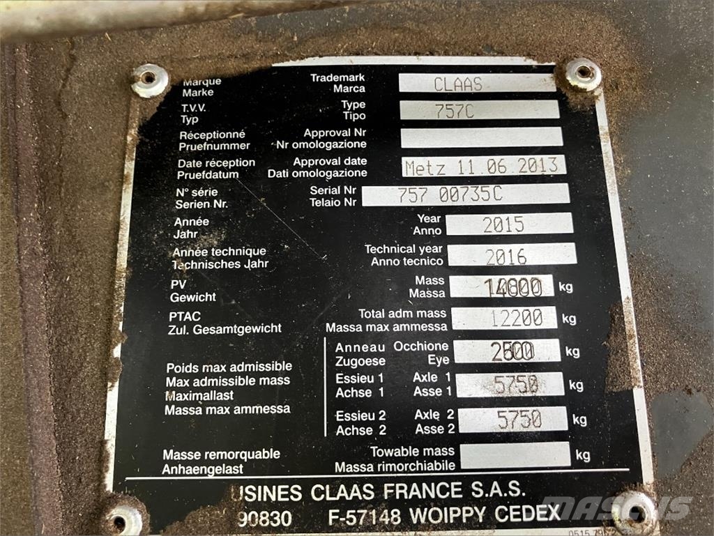 CLAAS Quadrant 3300 FC Empacadoras cuadradas