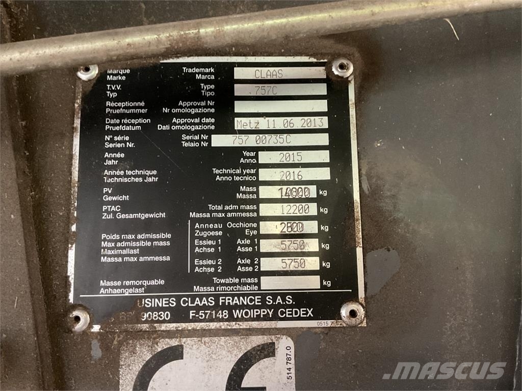 CLAAS Quadrant 3300 FC Presse quadre