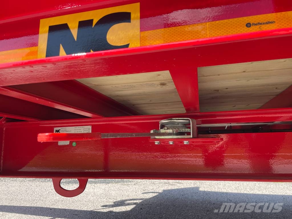 NC 2axl traktordragen maskintrailer 16T Góndola de cama rebajada