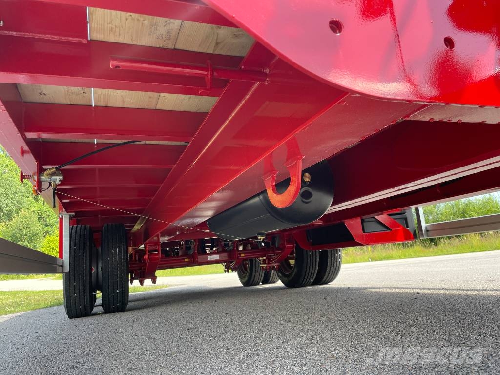 NC 2axl traktordragen maskintrailer 16T Góndola de cama rebajada