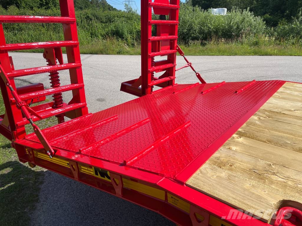 NC 2axl traktordragen maskintrailer 16T Góndola de cama rebajada