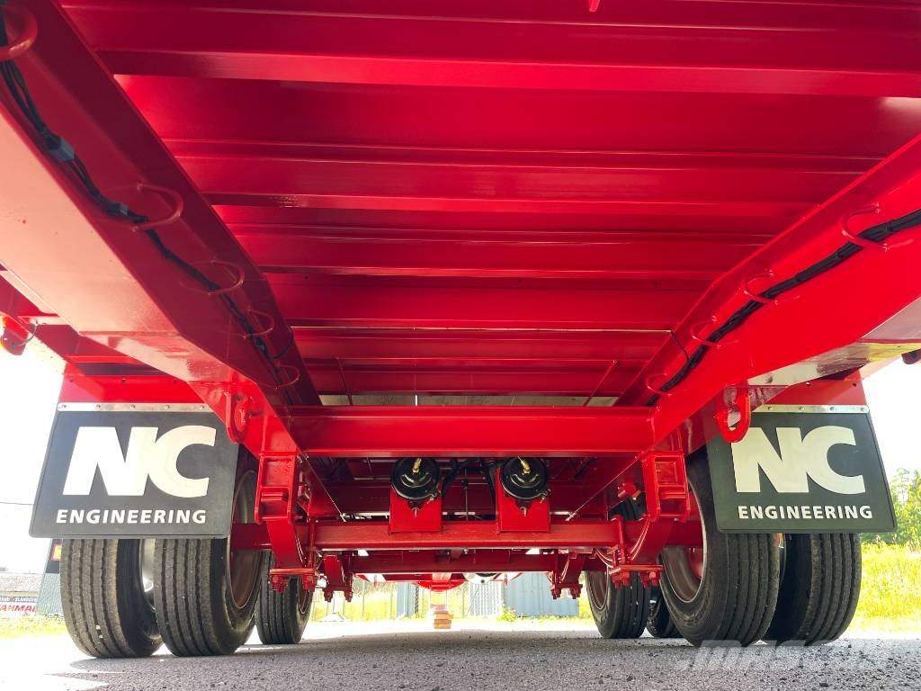 NC 2axl traktordragen maskintrailer 16T Góndola de cama rebajada
