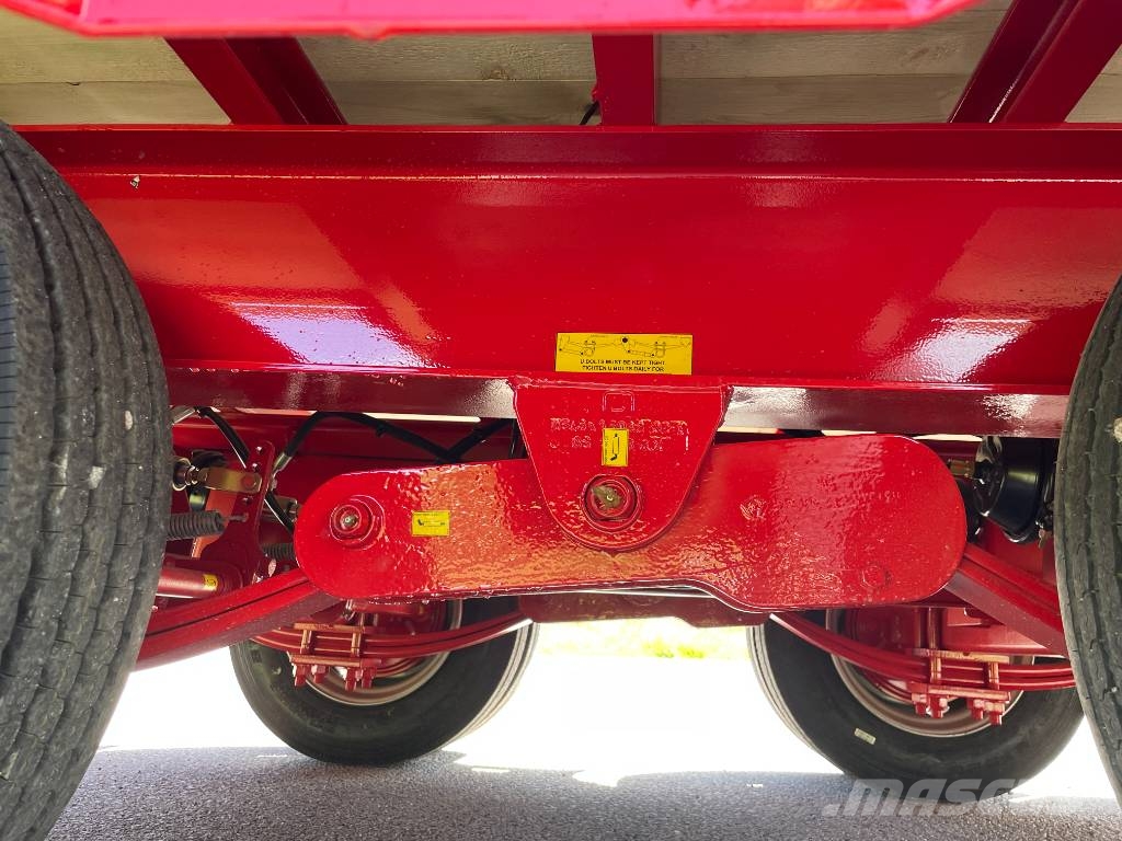 NC 2axl traktordragen maskintrailer 16T Góndola de cama rebajada