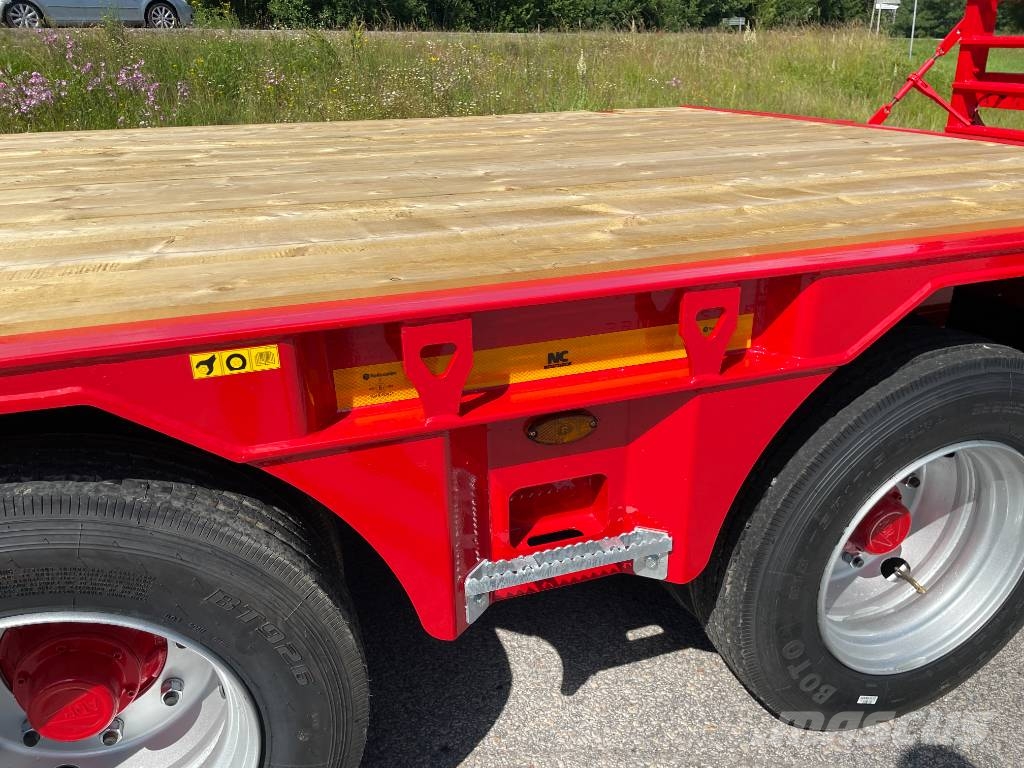 NC 2axl traktordragen maskintrailer 16T Góndola de cama rebajada
