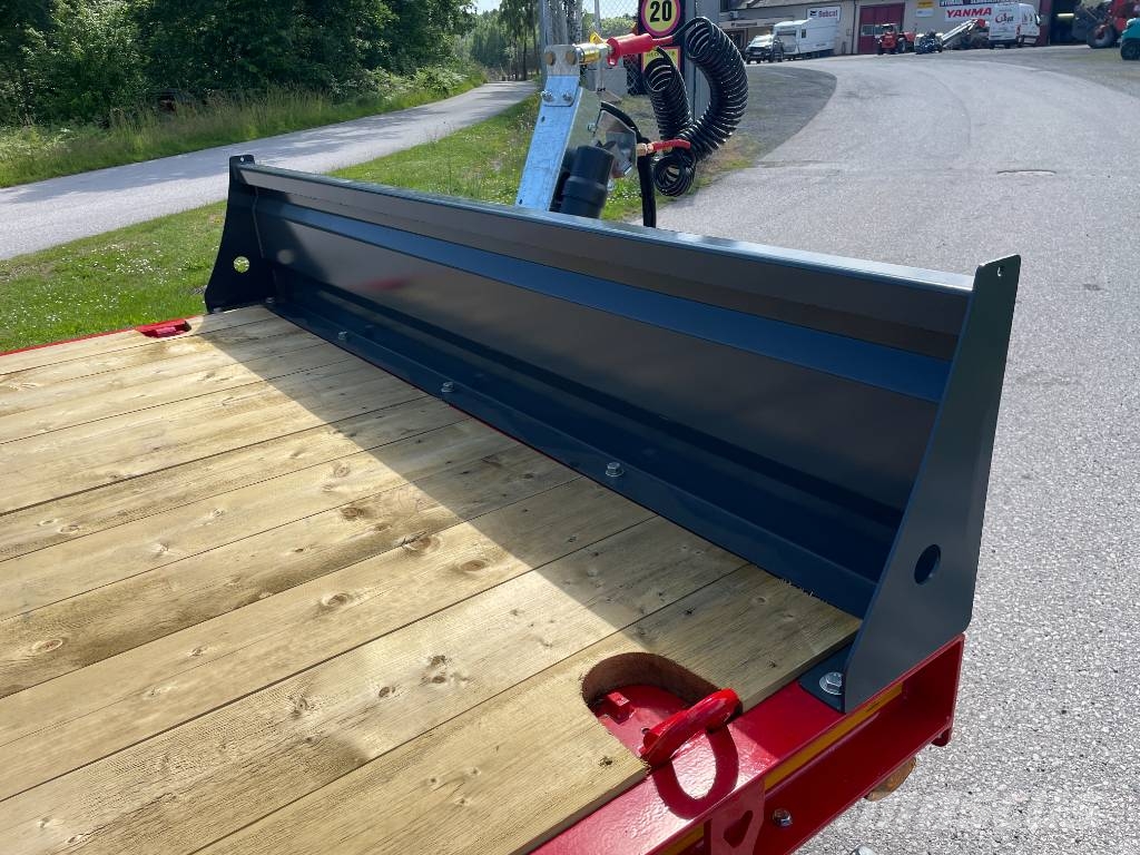 NC 2axl traktordragen maskintrailer 16T Góndola de cama rebajada