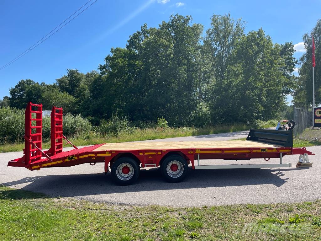 NC 2axl traktordragen maskintrailer 16T Góndola de cama rebajada