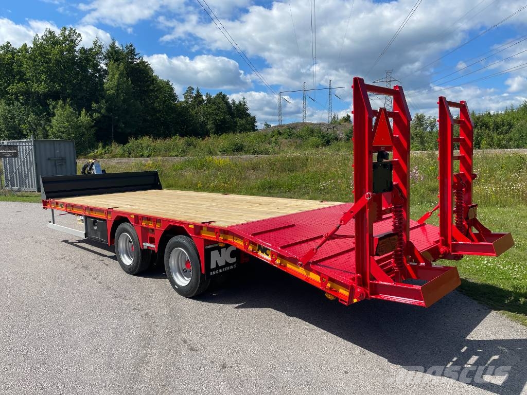 NC 2axl traktordragen maskintrailer 16T Góndola de cama rebajada