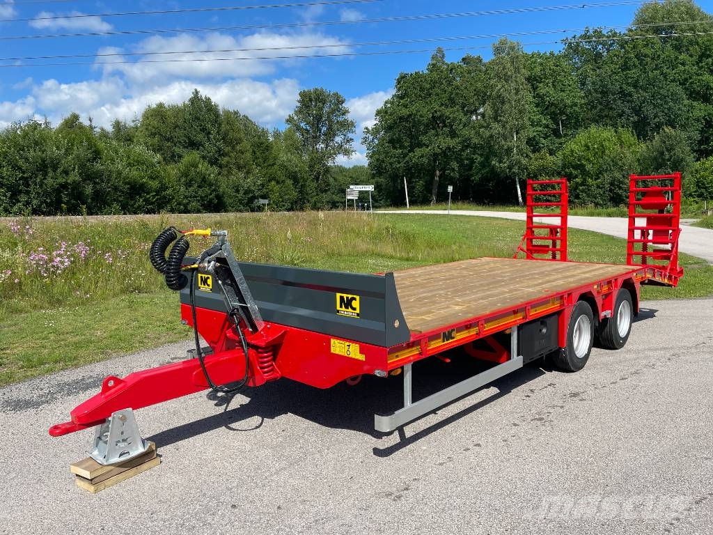 NC 2axl traktordragen maskintrailer 16T Góndola de cama rebajada
