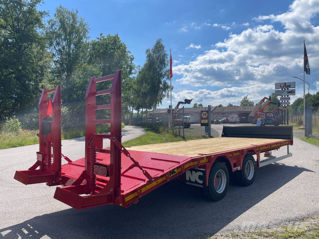 NC 2axl traktordragen maskintrailer 16T Góndola de cama rebajada