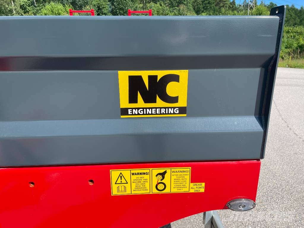NC 2axl traktordragen maskintrailer 16T Góndola de cama rebajada