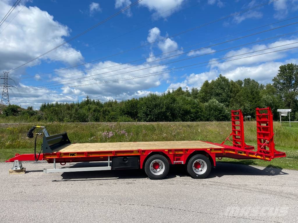 NC 2axl traktordragen maskintrailer 16T Góndola de cama rebajada