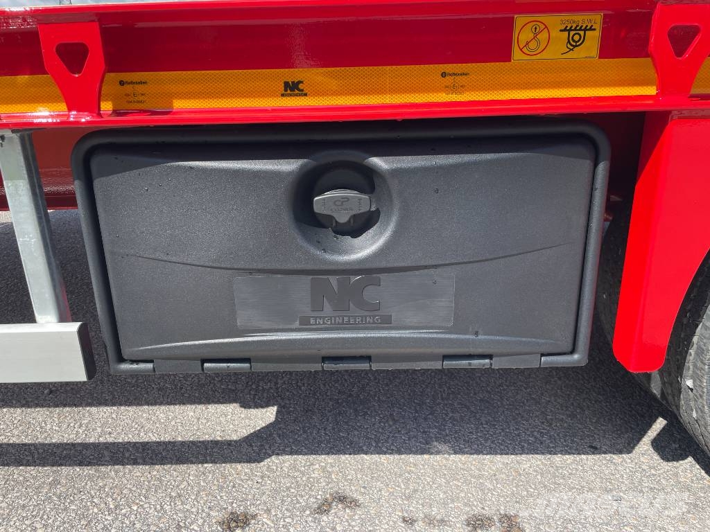 NC 2axl traktordragen maskintrailer 16T Góndola de cama rebajada