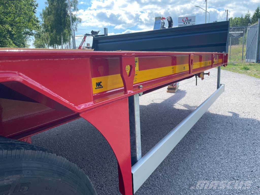NC 2axl traktordragen maskintrailer 16T Góndola de cama rebajada