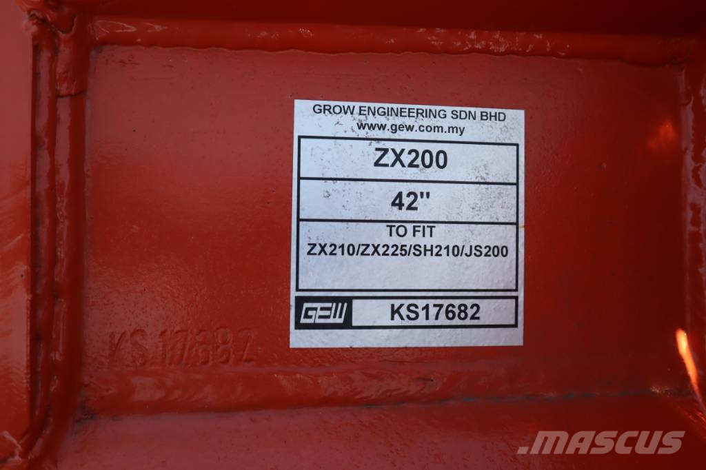  Balde escavação 1200 mm Ø80 GEW Ø80 GEW دلاء